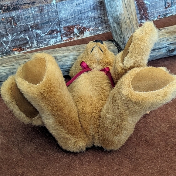 Vintage Russ Berrie & Co "Eureka" Fully Jointed Plush Bear - Picture 11 of 13